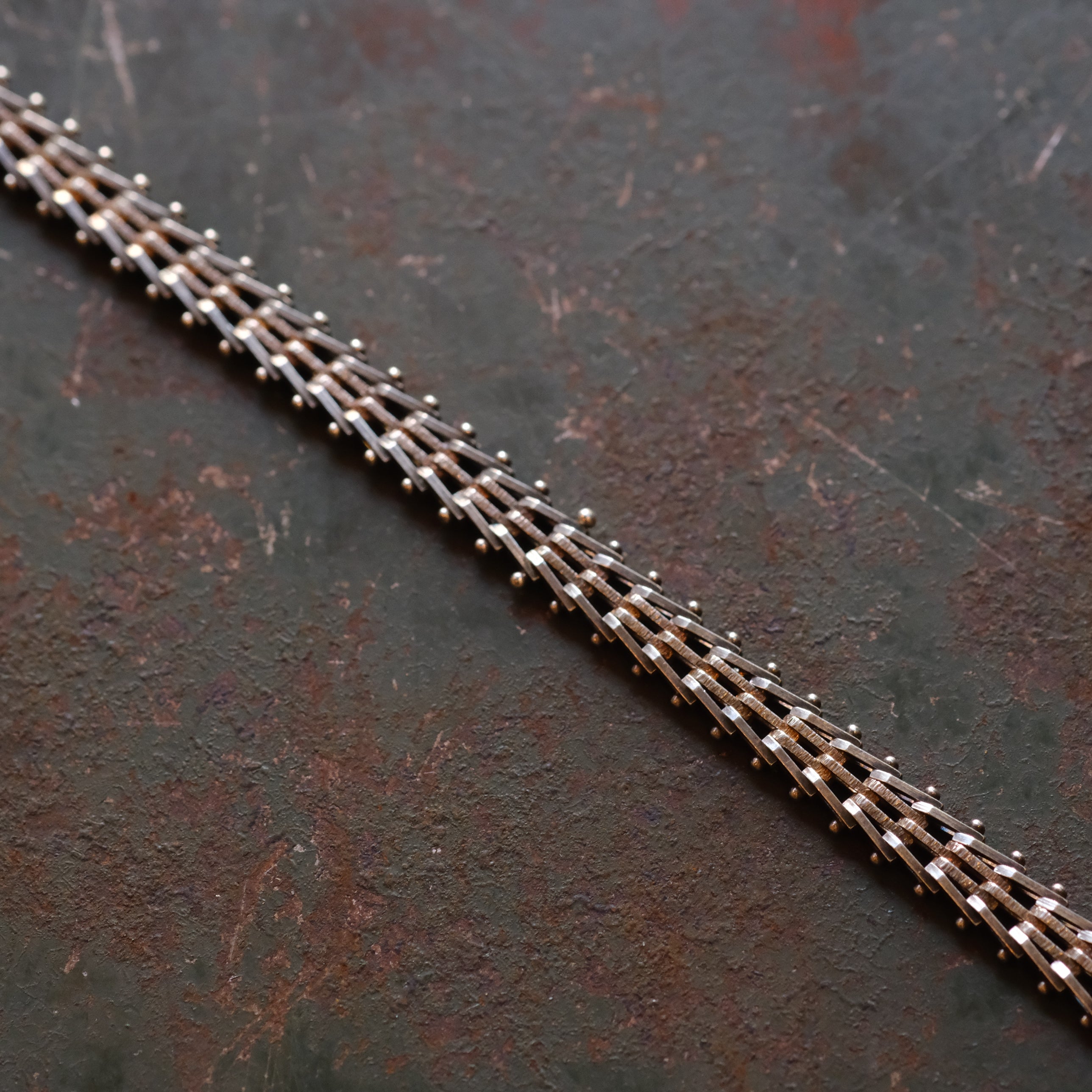 Vintage Sterling Silver Arrowlink Bracelet