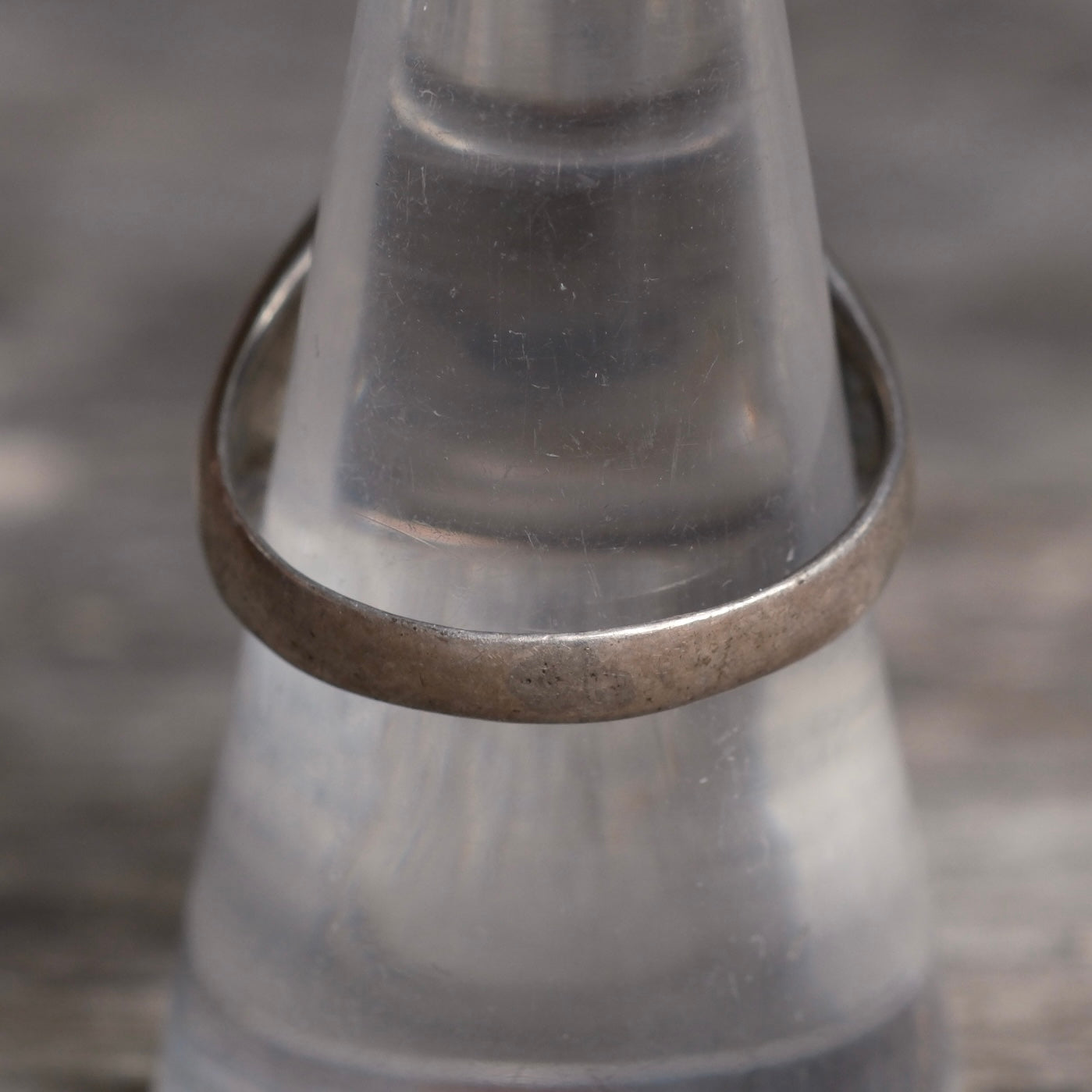 Vintage Sterling Silver Modernist Ring 8.25