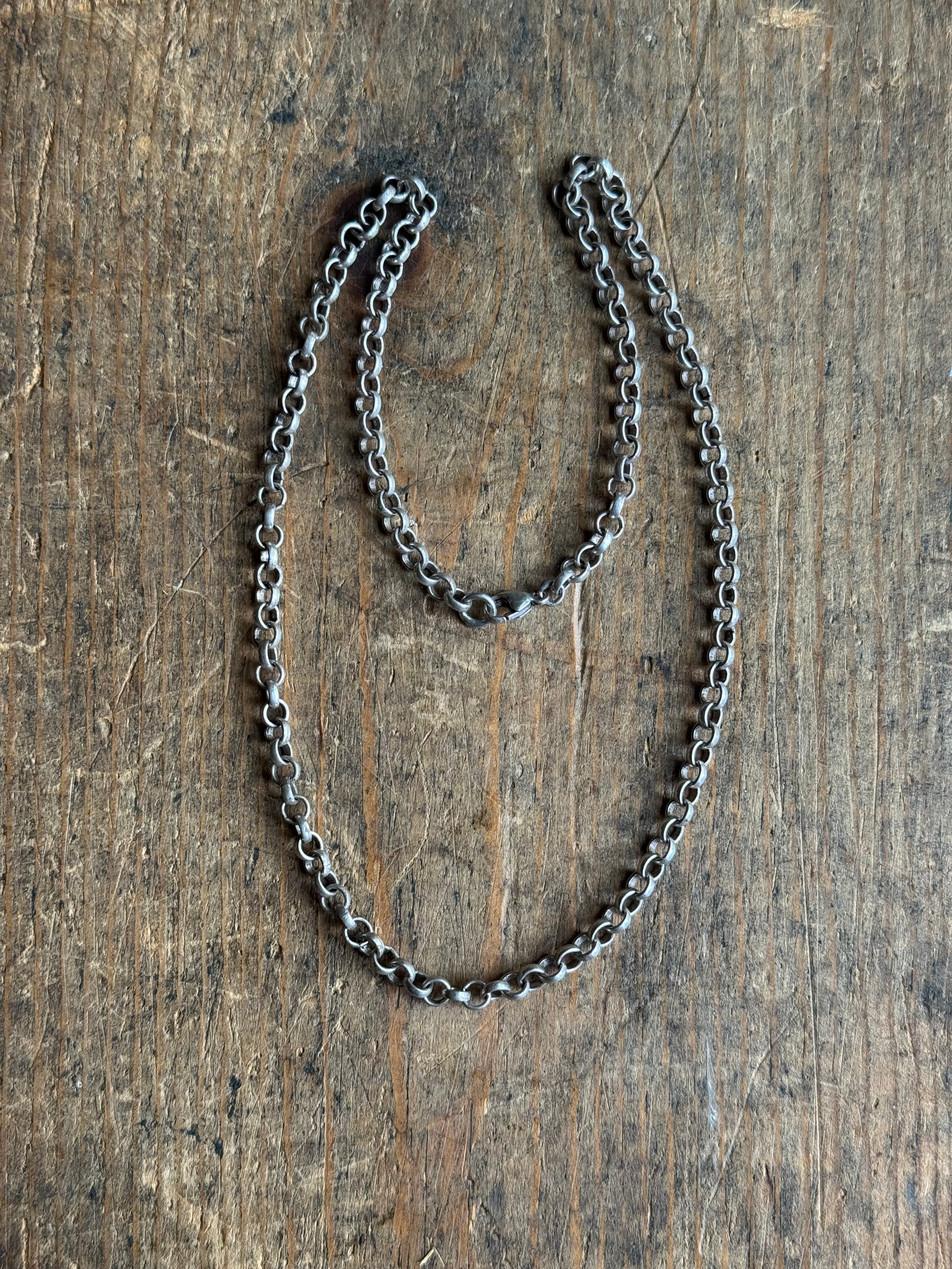 Vintage Sterling Silver 16” Rolo Chain