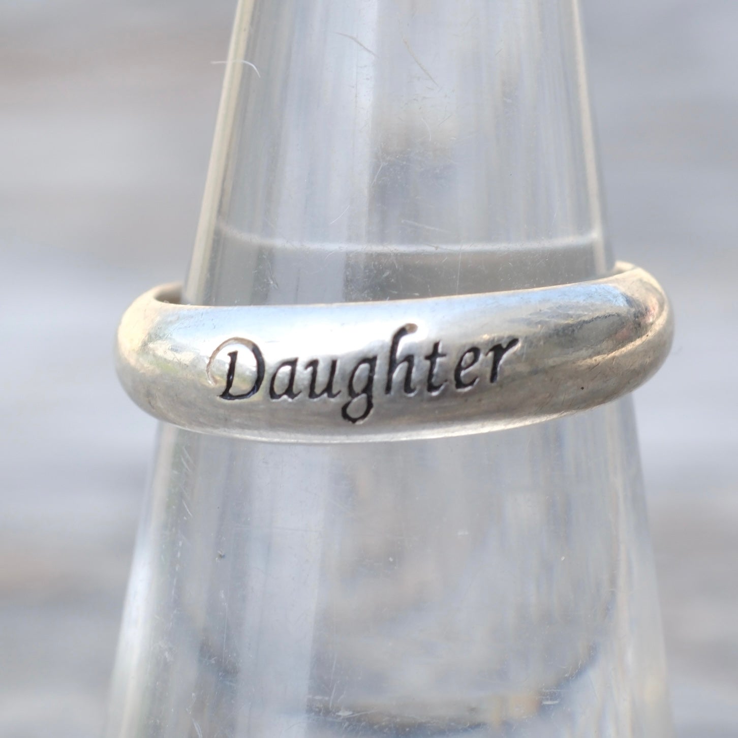 Vintage Sterling DAUGHTER Band Ring 5.5