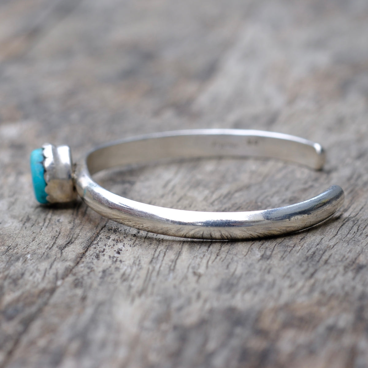 Vintage Sterling Silver Turquoise Cuff Bracelet