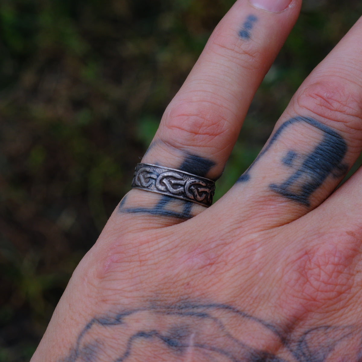 Vintage Sterling Celtic Knot Ring 6