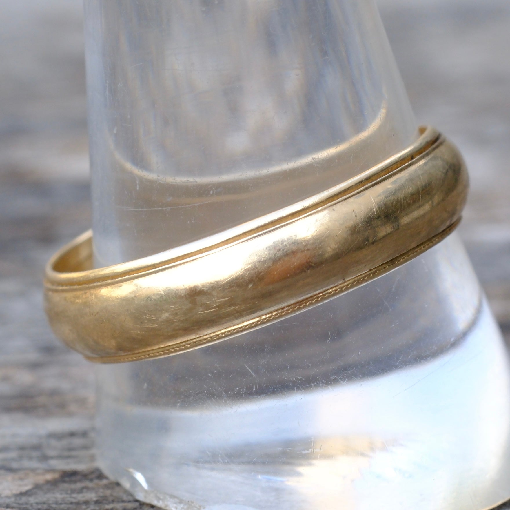 Vintage 14K Gold Band Ring 12.75
