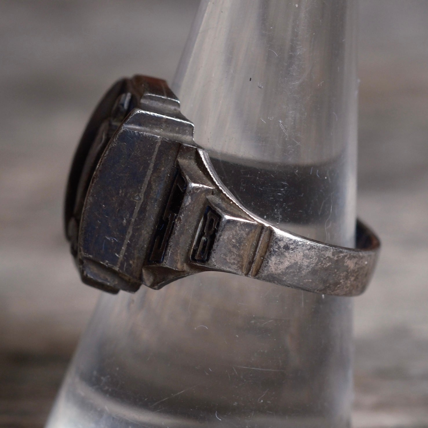 Vintage Sterling 1958 Class Ring 9.25