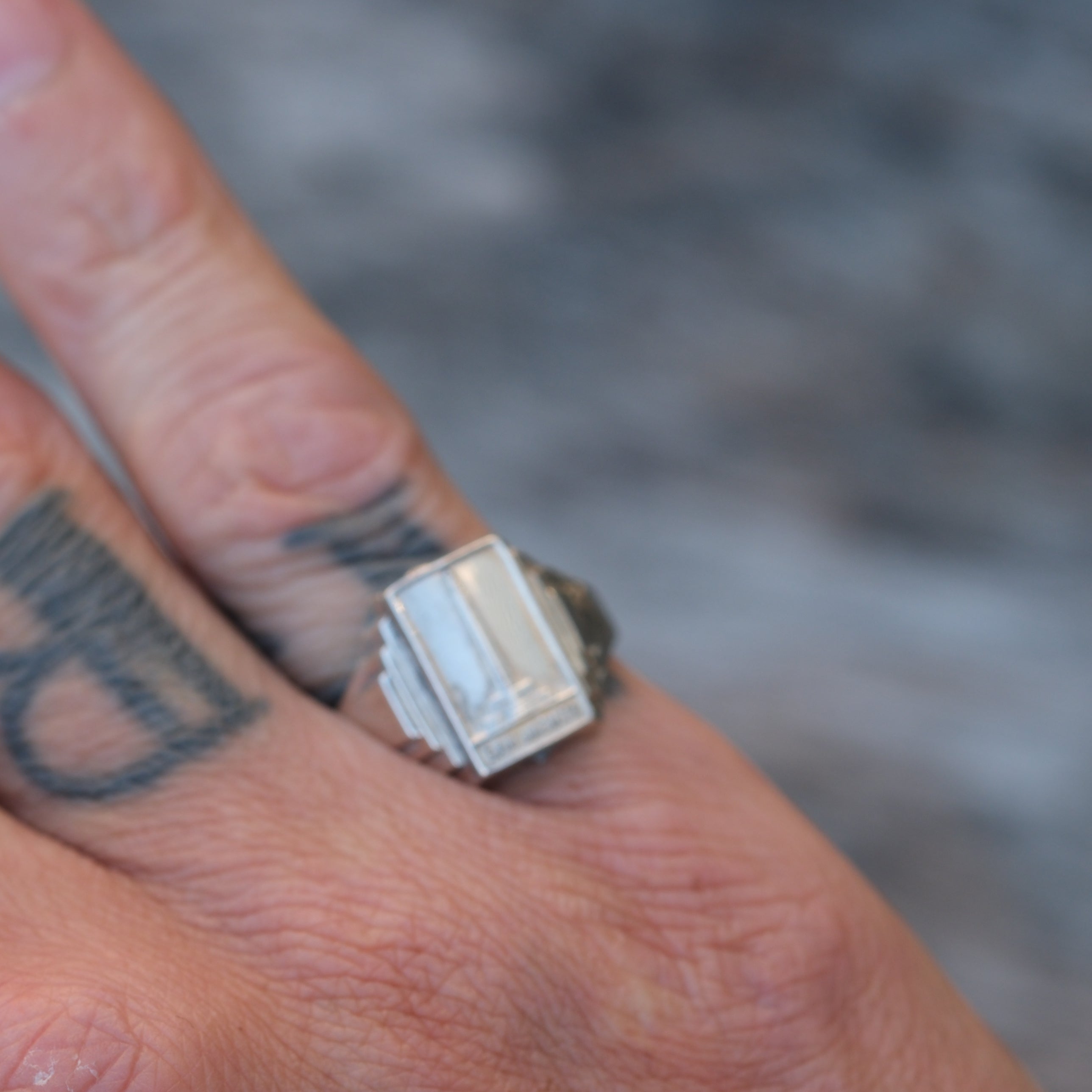 Vintage Sterling Silver San Jacinto Souvenir Ring 7.75