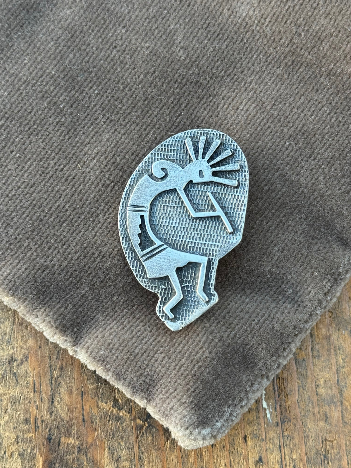 Vintage Sterling Silver Kokopelli Pin