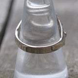 Vintage White Bronze Biker Ring 9