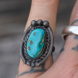 Vintage Sterling Turquoise Ring 5