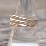 Vintage Sterling Silver Modernist Ring 8.5