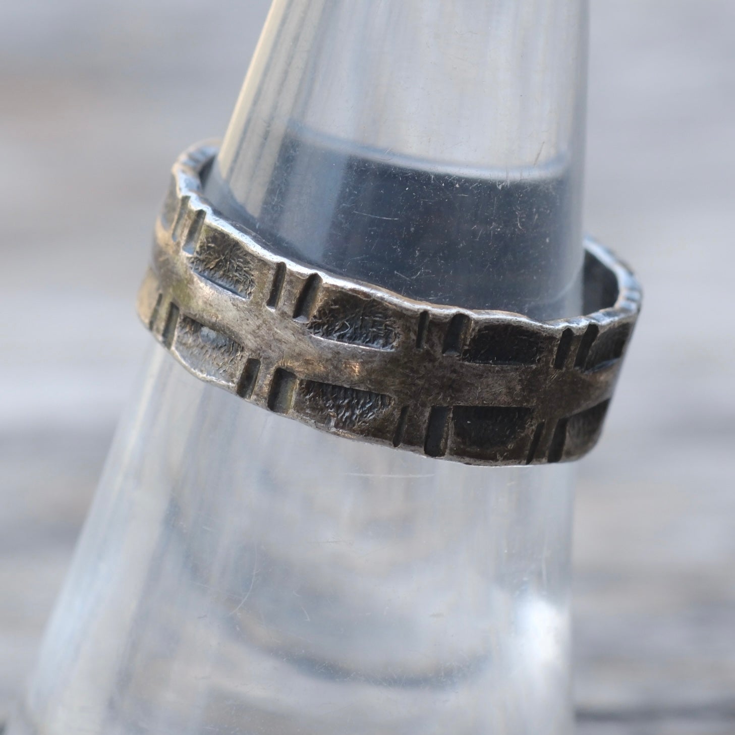 Vintage Sterling Silver Band Ring 7.25