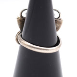 Vintage Sterling Turquoise and Coral Butterfly Ring 5.5