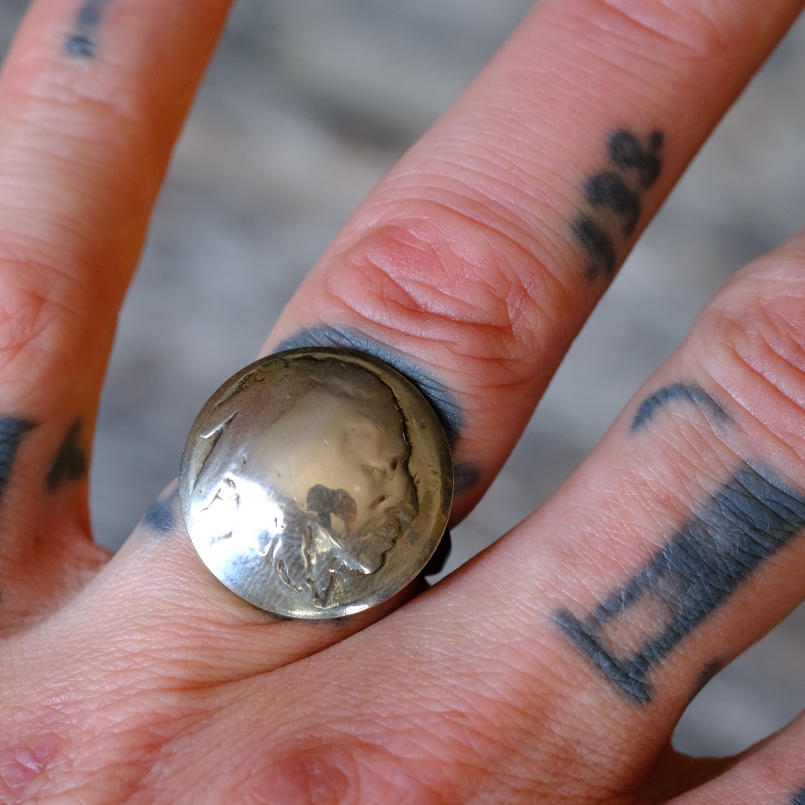 Vintage Buffalo Nickel Ring 5.5