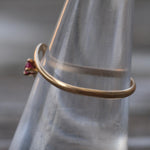 Vintage 14K Gold Garnet Ring 7.25