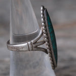 Vintage Sterling Turquoise Ring 6.5