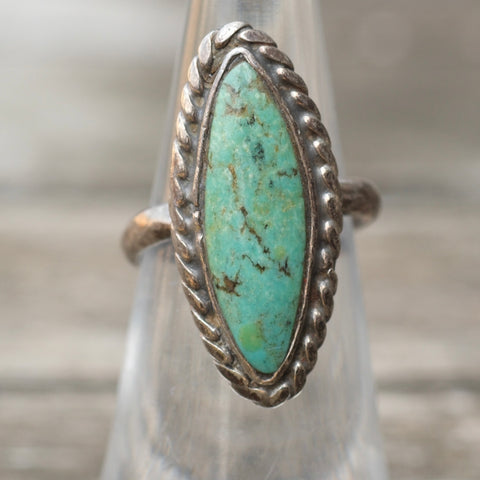 Vintage Sterling Turquoise Ring 6
