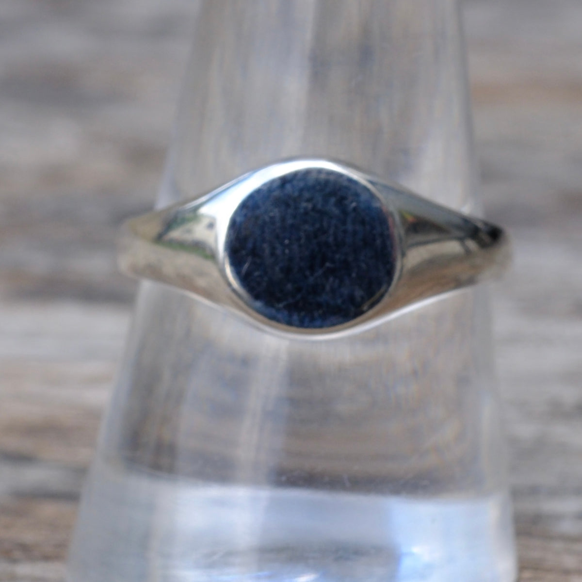 Vintage Sterling Signet Band Ring 9.75