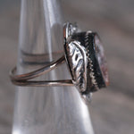 Vintage Sterling Geode Ring 5.25
