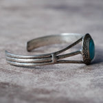 Vintage Sterling Turquoise Cuff