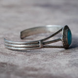 Vintage Sterling Turquoise Cuff