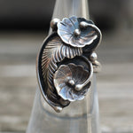 Vintage Sterling Silver Leaf Ring 5.5