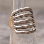 Vintage Sterling Silver Modernist Ring 5.5