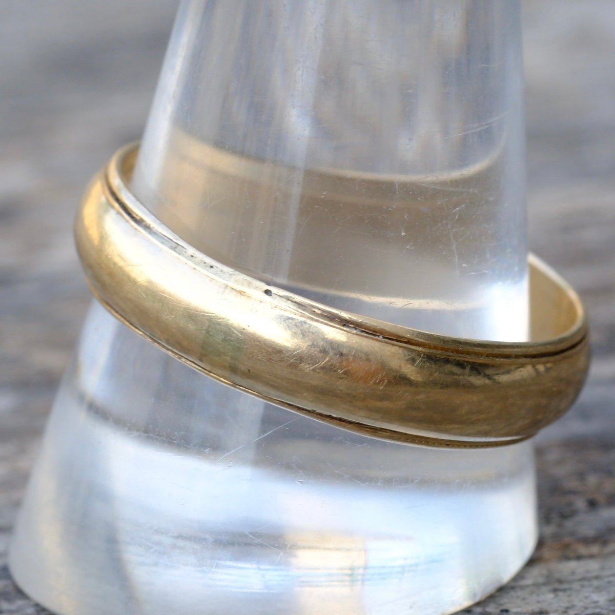 Vintage 14K Gold Band Ring 12.75