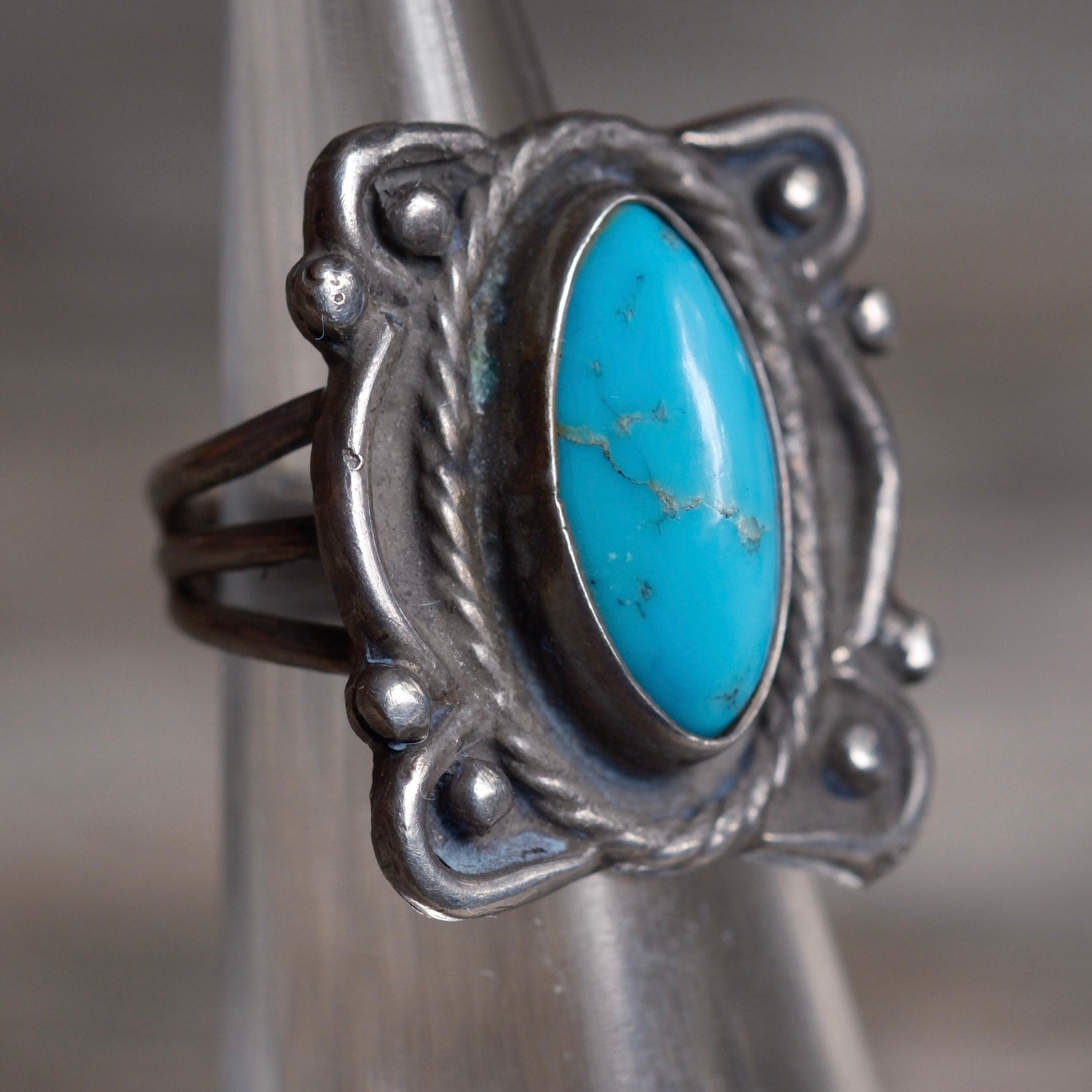 Vintage Sterling Turquoise Ring 3