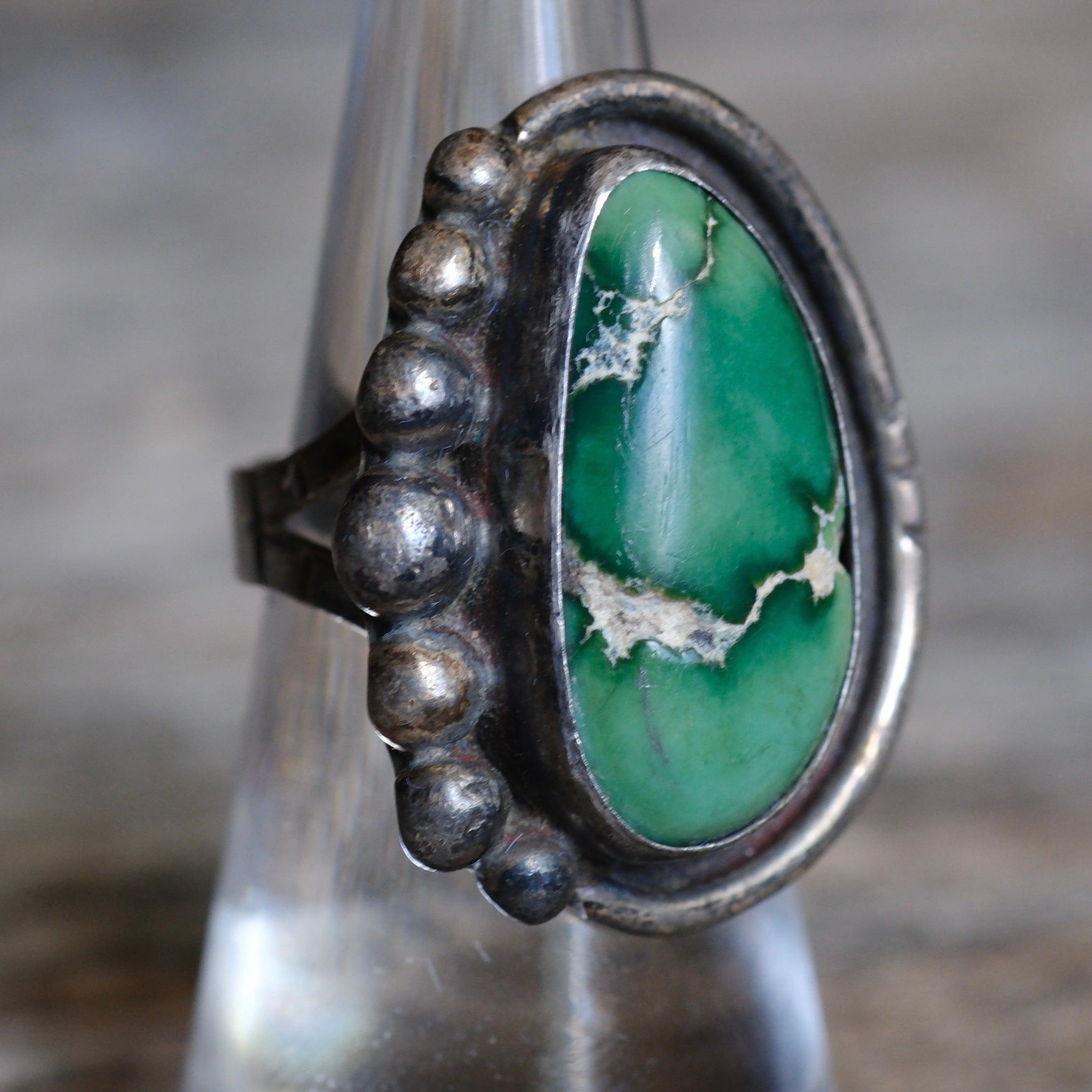Vintage Sterling Turquoise Ring 6