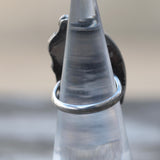 Vintage Sterling Multistone Feather Ring 4.25