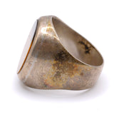Vintage Sterling Tigers Eye Signet Ring 10.25