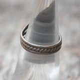 Vintage Sterling Turquoise and Mother Of Pearl Ring 5