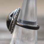 Vintage Sterling Tigers Eye Roper Ring 6