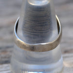 Vintage Sterling Onyx Inlay Striper Ring 10.25