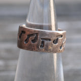 Vintage Sterling Silver Music Band 5
