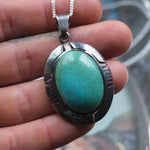 Vintage Sterling Turquoise Necklace