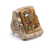 Vintage Mexican Biker Souvenir Ring 7.5