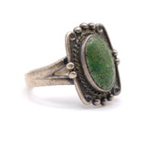 Vintage Sterling Turquoise Ring 8.25