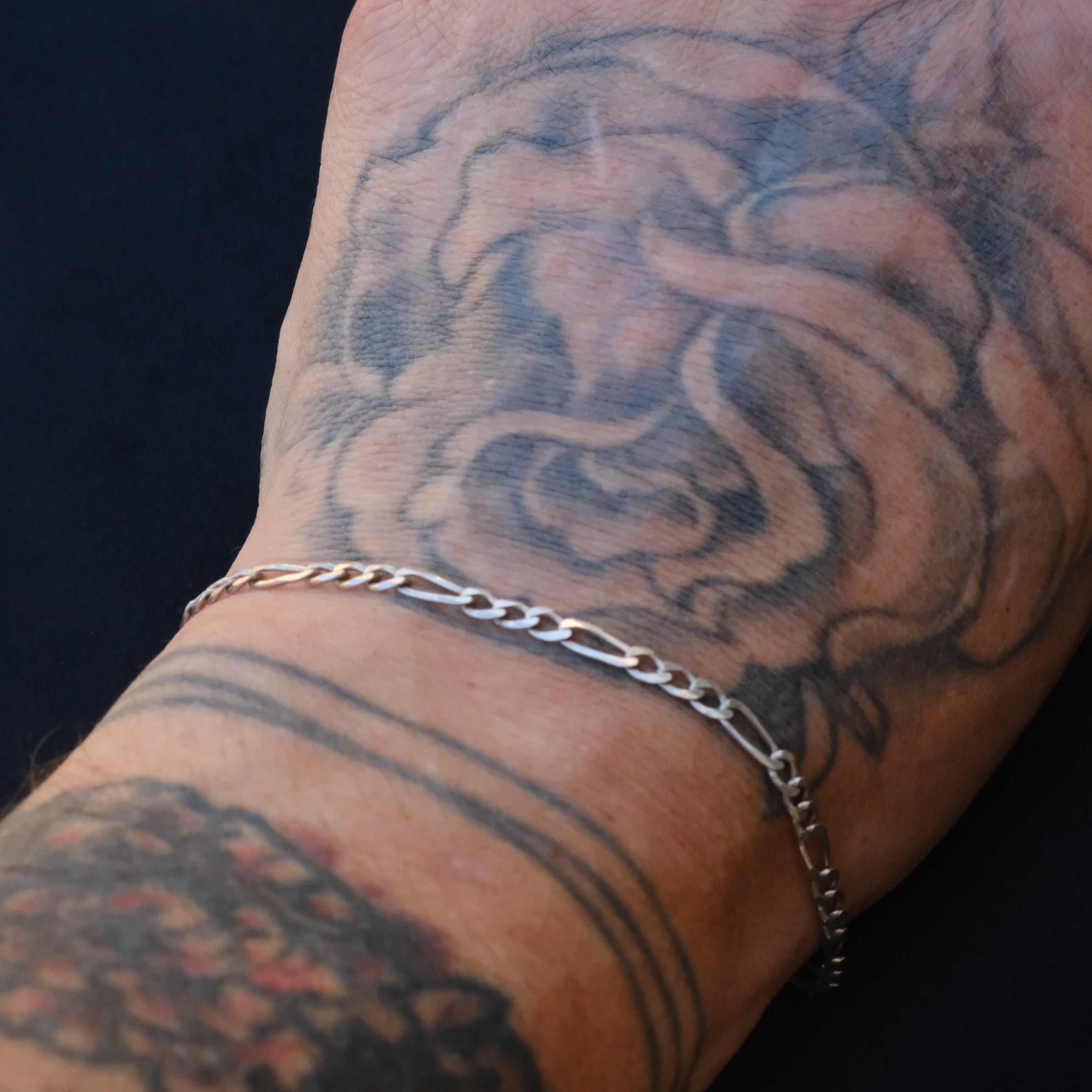 Vintage Sterling Figaro Chain Bracelet