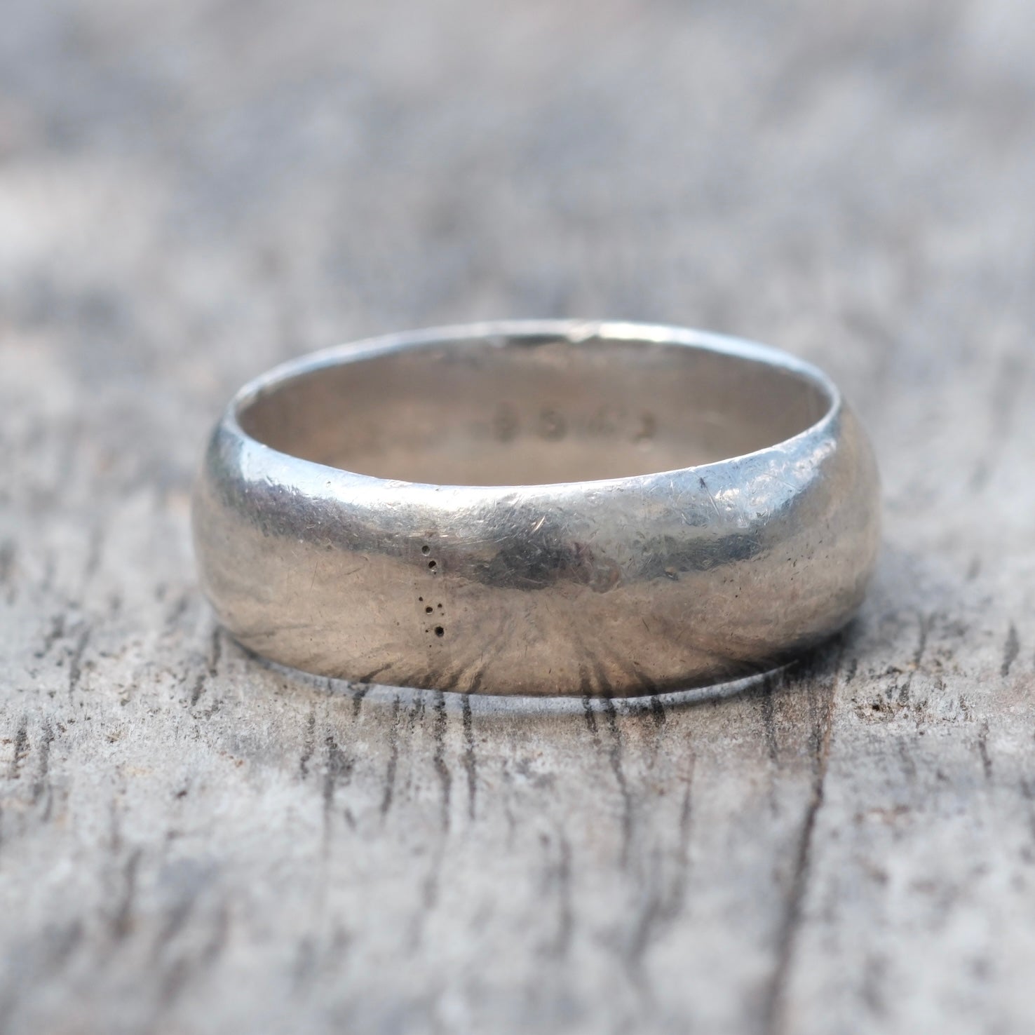 Vintage Sterling Silver Band Ring 7.5