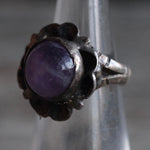 Vintage Sterling Amethyst Ring 3.75