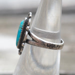 Vintage Sterling Turquoise Ring 5.5