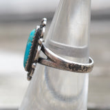 Vintage Sterling Turquoise Ring 5.5