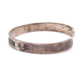 Vintage Sterling Silver Harley Davidson Cuff Bracelet 6.75"