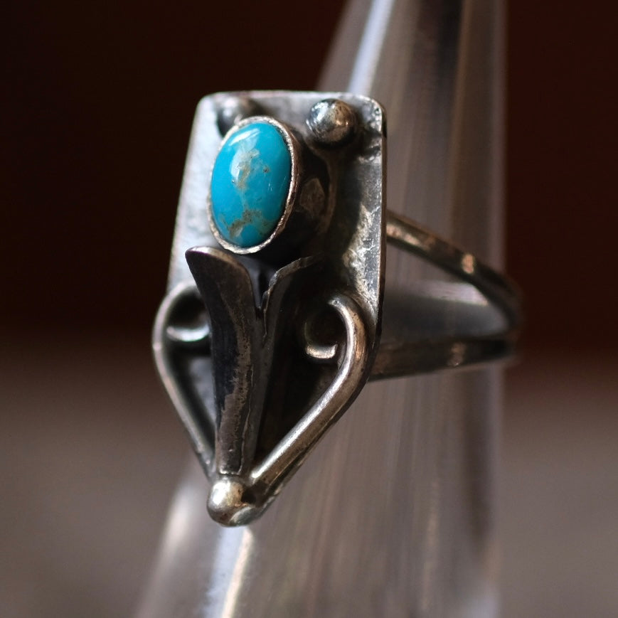 Vintage Sterling Turquoise Ring 5