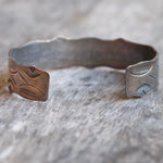 Vintage Sterling Silver Stamped Cuff