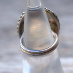 Vintage Sterling Turquoise Roper Ring 5.5