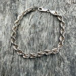 Vintage Sterling Silver Braided Bracelet