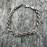 Vintage Sterling Silver Braided Bracelet