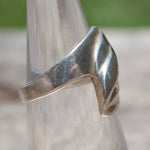 Vintage Sterling Silver Modernist Ring 5