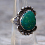 Vintage Sterling Turquoise Ring 6.75